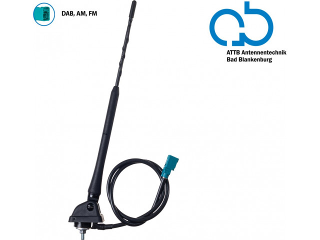 Bad Blankenburg Dak antenne AM/FM 10-115graden hoek, (DAB+ ready) passief 