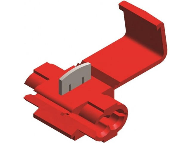 scotchlock rood enkel mes 0,5-1,0 mm 5stuks in blister