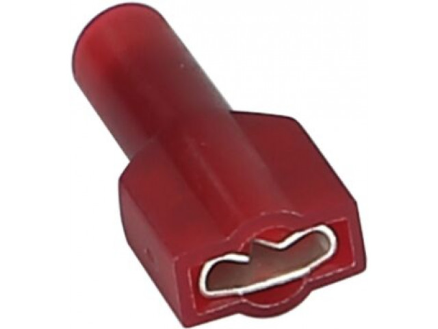 Vlakstekker volledig geisoleerd Rood 0.5 - 1.5 mm² (100 stuks)