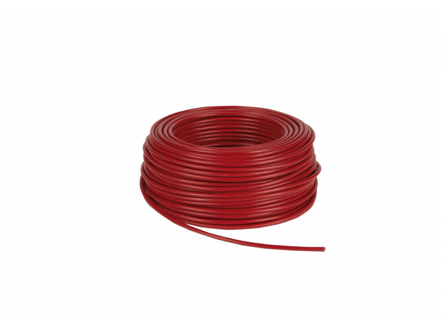 Voedingskabel in doos 4 mm² rood 50 Meter