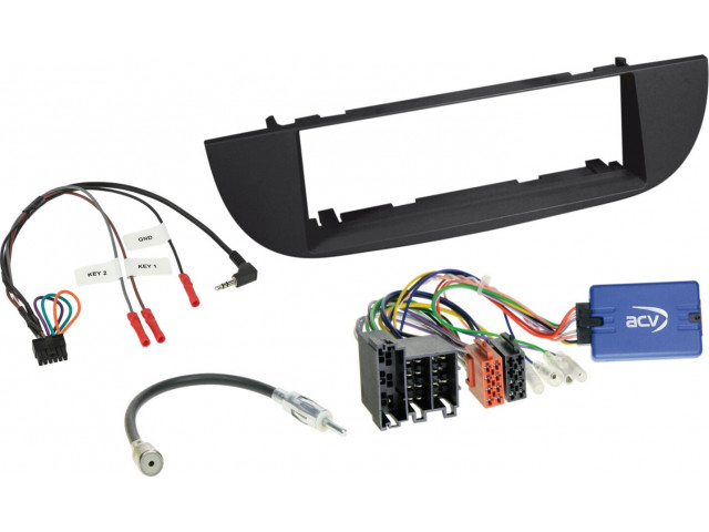 1-DIN kit Fiat 500 2008-2015