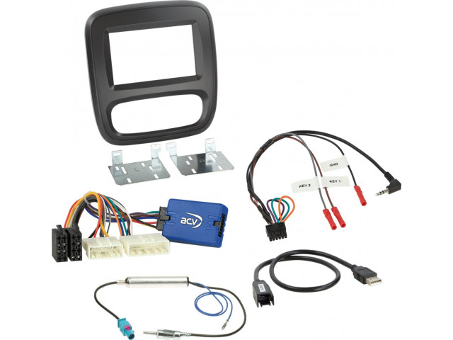 2-DIN kit Fiat/Nissan/Opel/Renault handmatige klimaatregeling