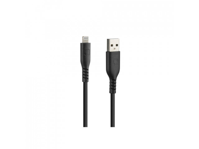 Optiline siliconen laad en synchronisatiekabel USB A -> Apple 8pin - 60cm  met verstevigde hals  