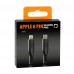 Optiline siliconen laad en synchronisatiekabel USB C -> Apple 8pin - 20cm  met verstevigde hals  