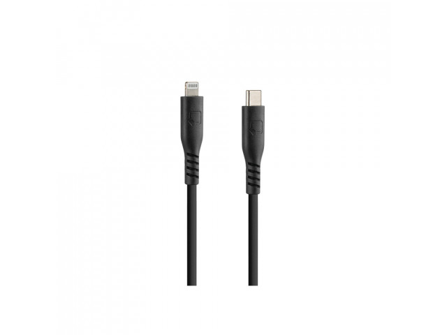 Optiline siliconen laad en synchronisatiekabel USB C -> Apple 8pin - 20cm  met verstevigde hals  