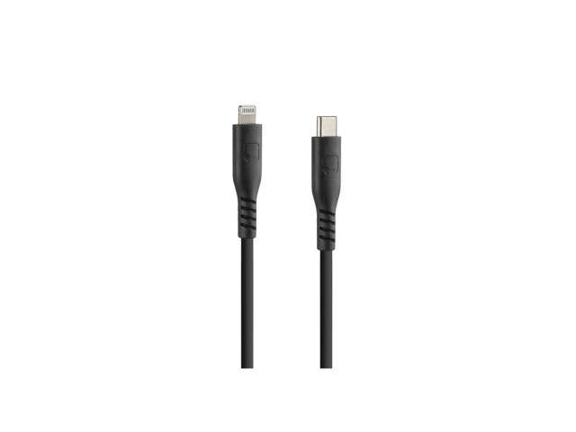 Optiline siliconen laad en synchronisatiekabel USB C -> Apple 8pin - 60cm  met verstevigde hals  