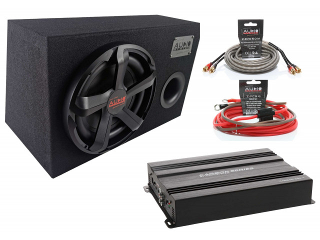 AUDIO SYSTEM Subwoofer set CARBON 10 BR + CARBON-200.4 + Bekabeling