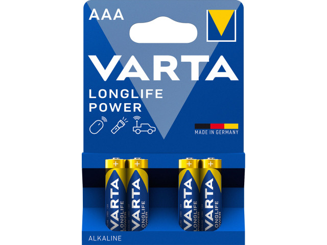 LR03 VARTA LONGLIFE POWER (4x in blister) 4903 mini penlite AAA