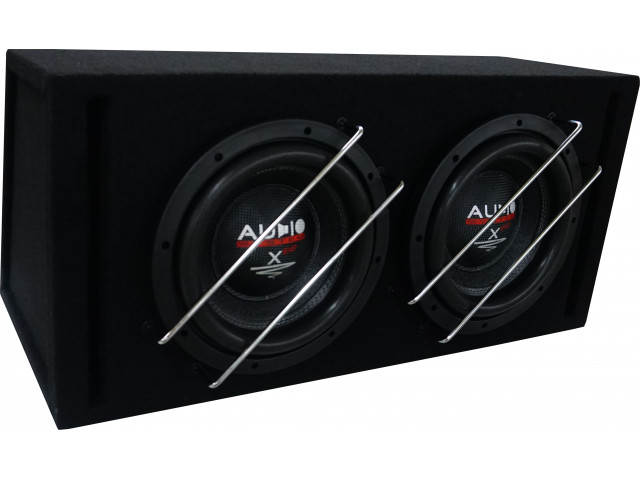 X--ion-Serie LONG STROKE Boom Box Subwoofer 2x 30 liter open box met 2x X10, 2x 1000/600 Watt