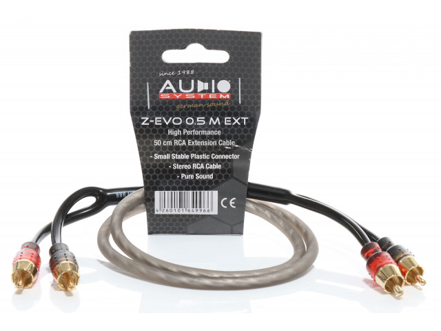 AUDIO SYSTEM HIGH-PERFORMANCE RCA-KABEL 500mm OFC cinch-kabelverlenging