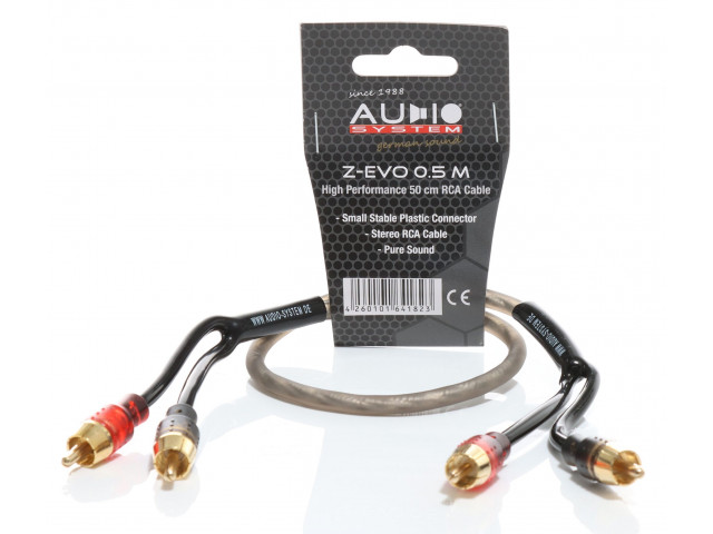 AUDIO SYSTEM HIGH-PERFORMANCE RCA-KABEL 500mm OFC cinch-kabel