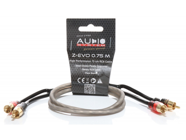 AUDIO SYSTEM HIGH-PERFORMANCE RCA-KABEL750mm cinch-kabel